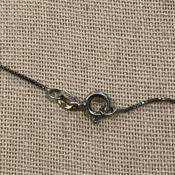 Vintage Marcasite Sterling Silver Cross On Box Chain Necklace 20” - Picture 6 of 7